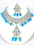 Bollywood Style Indian Imitation Necklace Set / AZBWBR050-GBL