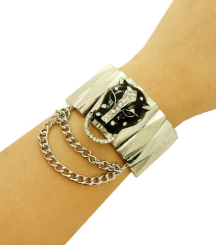Fashion Trendy Animal Stretch Bracelet for Women / AZBRST064-SBK