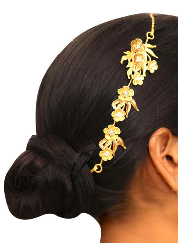 Hair Piece / Kundan HeadSet / Hair Jewelry / AZIJHP103-GPE