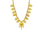 Imitation Traditional Kolhapuri Necklace - Koyri Haar For Women / AZMKN1034-GLD