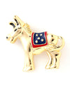 Political Donkey Pins - Brooch / AZFJBR022-GRB-PAT