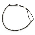 Crystal Rhinestone Elastic Headband/Hair Accessory For Women / AZFJHB649-SBK