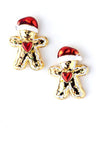 Christmas Gingerbread Man Earrings / AZERFH125-GRD-CHR