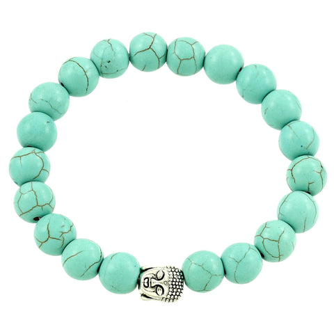 Buddha Lucky Gemstone Bracelet / AZBRST337-STU