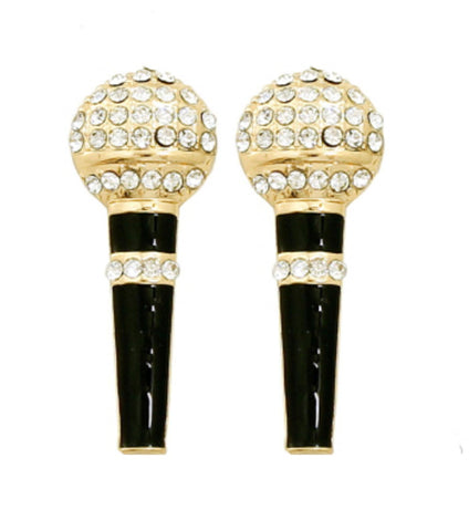 Black Gold MIC Earrings / AZERFH260-GBC