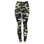 Fashion Trendy Stylish Camouflage Polyester Leggings for Girls & Women / AZPALE015-OLV