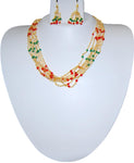 Arras Creations Imitation Pearl Necklace Set for Women / AZINPN101-PRG