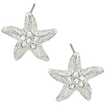 Sea Life / Starfish Dangles Post Earring / AZERSEA561-SPC