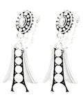 Fashion Trendy Metal Dangle Clip-on Earrings For Women / AZERCO642-ASL