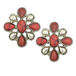 Trendy Unqiue Vintage Style Stud Earring / AZERAL010-AGR