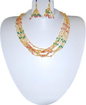 Arras Creations Imitation Pearl Necklace Set for Women / AZINPN101-PPG