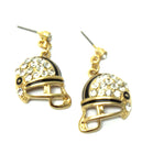 Sports Football - Football Helmet Fish Hook Earrings Set For Women / AZSJER024-GCB