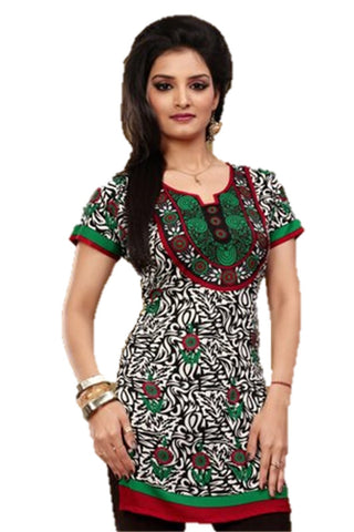 Indian Tunic Top Womens / Kurti Printed Blouse tops