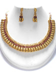 Authentic Indian Traditional Imitation Gold Tone Jewelry for Women / AZINGT205-GRD