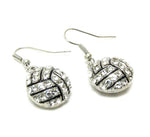 Sports VolleyBall - Crystal and Epoxy Deco VolleyBall Earring / AZSJER022-SWB