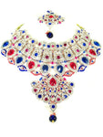 Bollywood Style Indian Imitation Necklace Set / AZBWBR031-GPB
