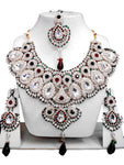 Bollywood Style Indian Imitation Necklace Set / AZBWBR059-GGR
