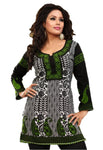 Indian Tunic Top Womens / Kurti Printed Blouse tops - AZDKJD-59B