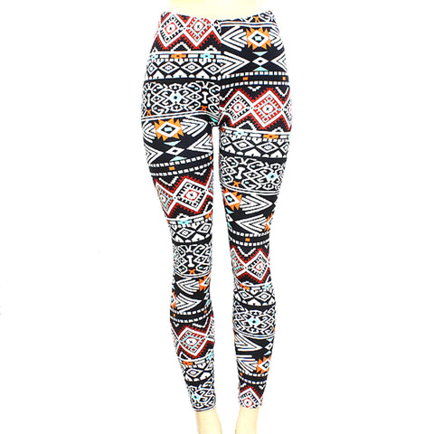 Fashion Trendy Stylish Funky Polyester Legging for Girls & Women / AZPALE162-BMU