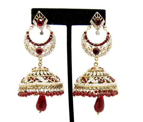 Imitation Designer Victorian Zhumka Bollywood Earring / AZERVE4006-GRD