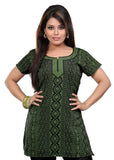 Indian Tunic Top Womens / Kurti Printed Blouse tops - AZDKJD-36S2