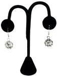 Halloween Fashion Skull Love Dangle Earrings For Women / AZAEHA005-ASL