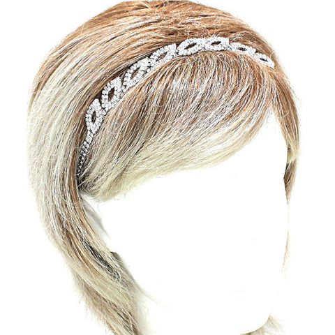 Pave Leaf Stretch Headband/Hair Accessory For Women / AZFJHB496-SCL
