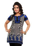 Indian Tunic Top Womens / Kurti Printed Blouse tops - AZDKJD-59HA