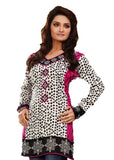 Indian Tunic Top Womens / Kurti Printed Blouse tops - AZDKJD-EX03A