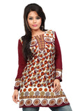 Indian Tunic Top Womens / Kurti Printed Blouse tops - AZDKJD-50