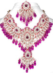 Fashion Trendy Bollywood Style Indian Imitation Necklace Set For Women / AZBWBR013-GDP