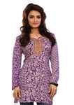 Indian Tunic Top Womens / Kurti Printed Blouse tops - AZDKJD-EX04AP