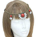 Arras Creations Fashion Trendy Crystal How lite Flower Stretch Head Chain for Women / AZFJHP111-GRD
