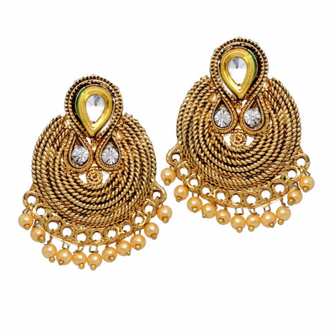 Exclusive Imitation High Finish Gold Plated Earrings / AZIEGT403-AGL