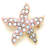Opal Crystal Starfish Pin Brooch/ Brooches / AZBRSEA002-PCL