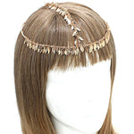 Arras Creations Fashoin Trendy Metal Leaf Dangle Head Chain for Women / AZFJHP113-GLD Gold