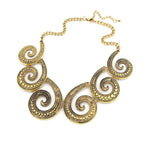 Antique Gold Choker Handmade Necklace / AZFJLO036-AGL