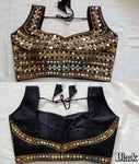 Bollywood Readymade Embellished with Jari and Mirror Work Saree Blouse / RMSB006
