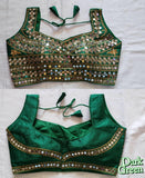 Bollywood Readymade Embellished with Jari and Mirror Work Saree Blouse / RMSB006