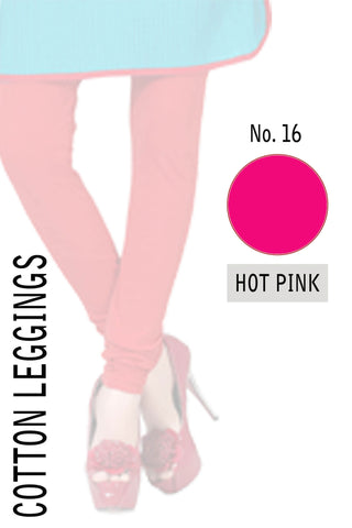 Cotton Leggings Hot Pink CL16