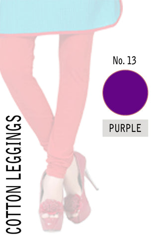Cotton Leggings Purple CL13
