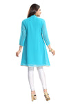 The Beaded Tunic Create The New Style Statement In Turquoise Color MD123E-3