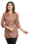 Print Perfect Short Length Art Silk Kurti For Modern Woman SC2501-2